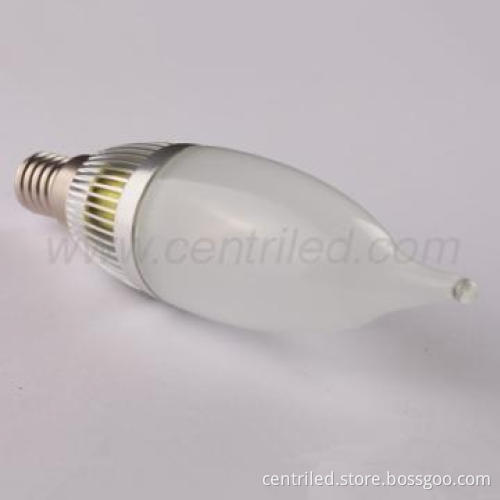 High Brightness Silver E14 1W Candle LED Lightingbulb